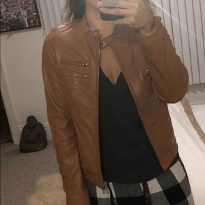 Tan LaMarque Collection Leather Jacket (La Marque)